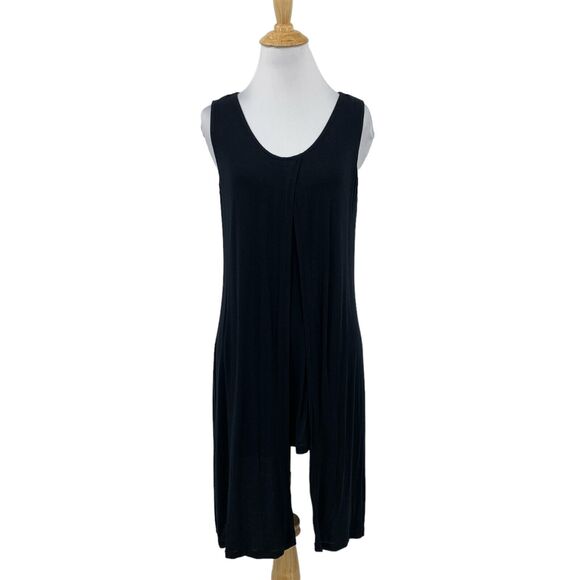 Cabi Tank Top Womens XS Extra Small Black Split Front Back Layered Beyond Tunic - Picture 1 of 15